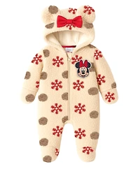 Disney Baby Girls Minnie Mouse Long Sleeves Pram Coverall