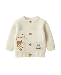 Disney Baby Boys or Girls 3-Piece Pooh Cardigan, Top and Pants Set