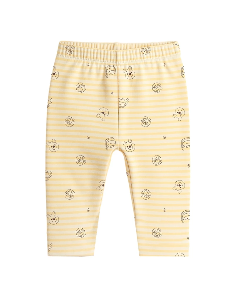 Disney Baby Boys or Girls 3-Piece Pooh Bodysuit, Hat, and Pants Set