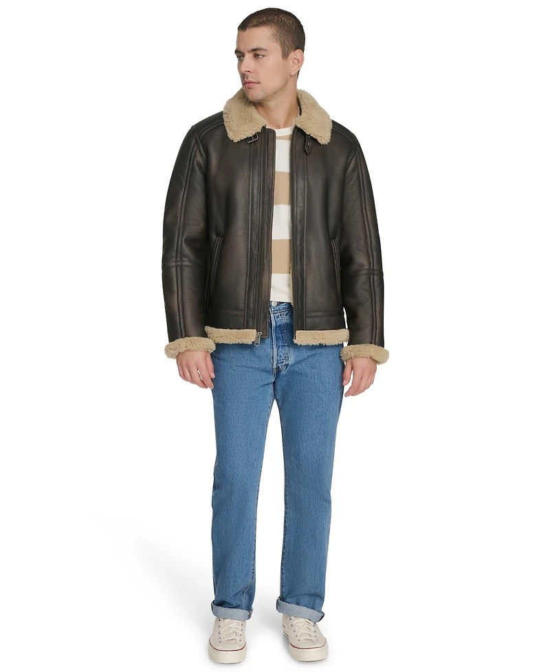 Levi's Men's Faux Shearling Aviator Jacket