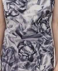 Dkny Women's Sleeveless Cowl Neck Midi Slip Dress