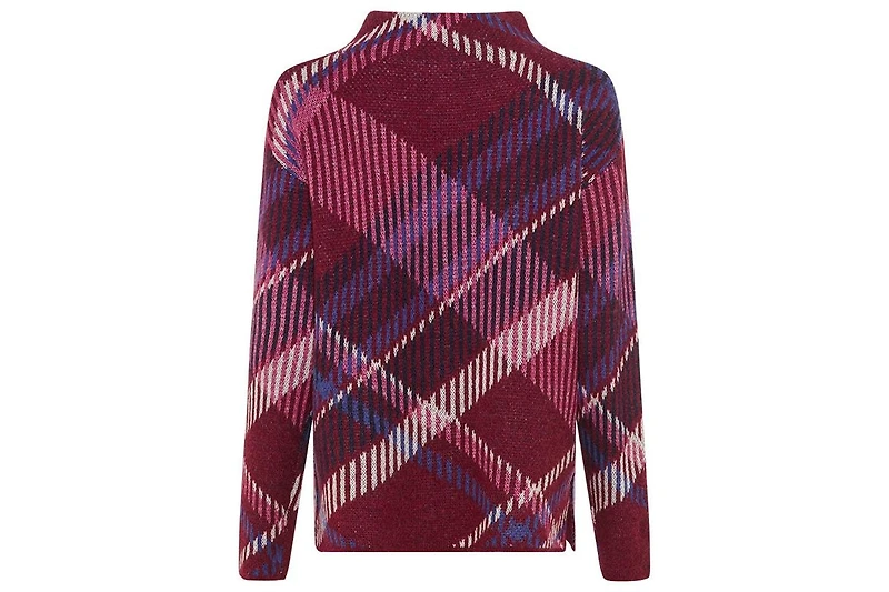 Olsen Women's Plaid Statement Sweater
