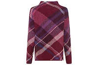 Olsen Women's Plaid Statement Sweater