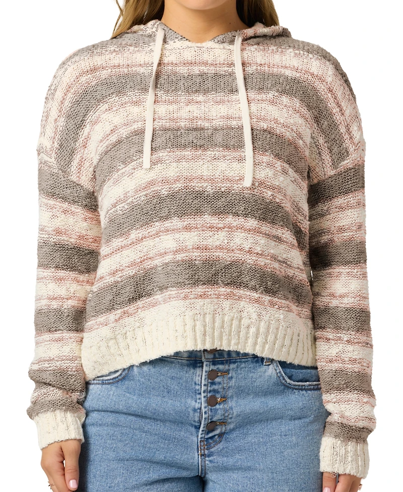 O'Neill Juniors' Jayne Long Sleeve Striped Skimmer Hoodie