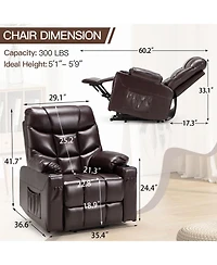 Aecojoy Multi-Function Power Lift Recliner for Elderly