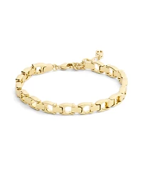 Coach Gold Beveled Signature C Link Bracelet