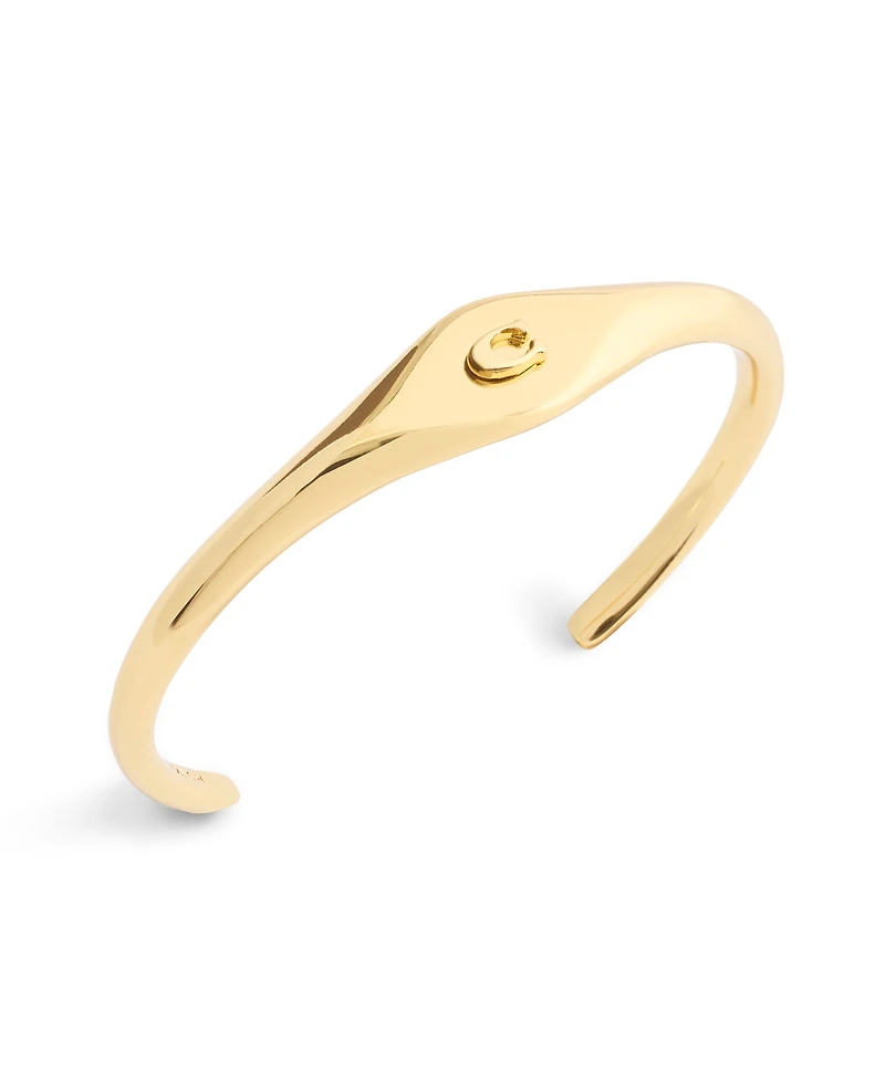 Coach Signature Signet Cuff Bracelet