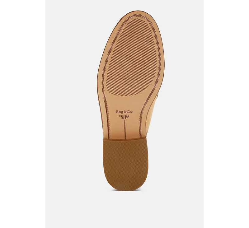 Nemykin Woven Strap Slingback Loafers Women