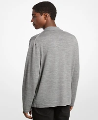 Michael Kors Men's Wool Collared Cardigan Sweater