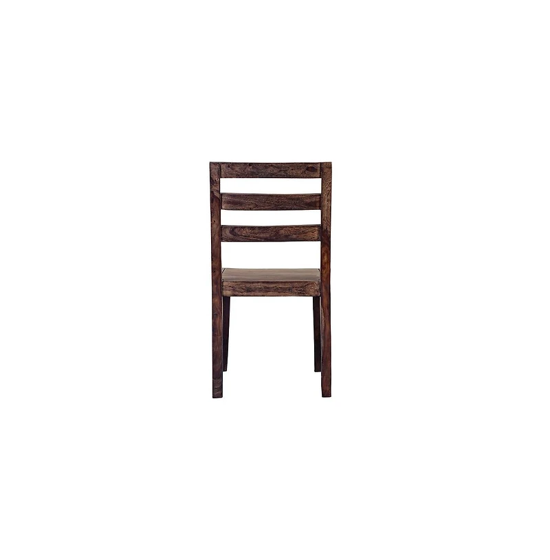 Porter Designs Fall River Solid Sheesham Wood Dining Chair, Brown (Set of 2)