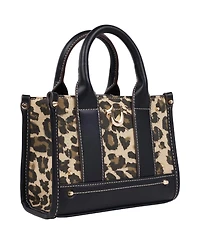 True Religion Leopard/Pu Mini Tote