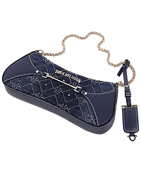 True Religion Studded Denim Chain Shoulder Bag