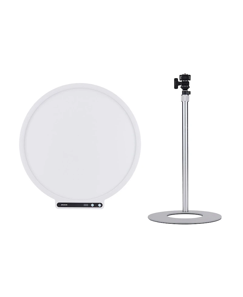 amaran Verge Max 22" 60W Bi-Color Circular Led Light Panel, White, with Base Stand