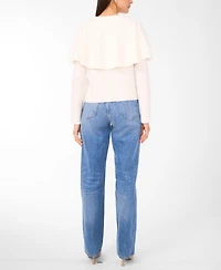 Vince Camuto Women's Long Sleeve Sweater with Shawl