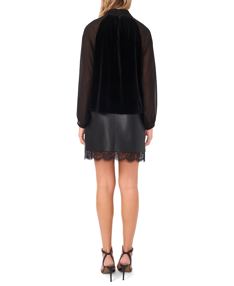 Vince Camuto Women's Mock Neck Long Sleeves Sweater