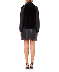Vince Camuto Women's Mock Neck Long Sleeves Sweater