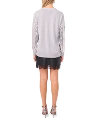 Vince Camuto Women's Sequin Long Sleeves Cardigan Sweater