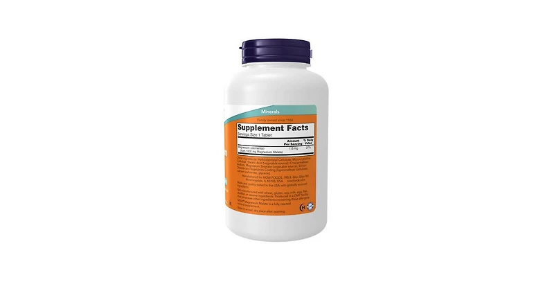 Now Foods Magnesium Malate ,1000 mg ,180 Tabs