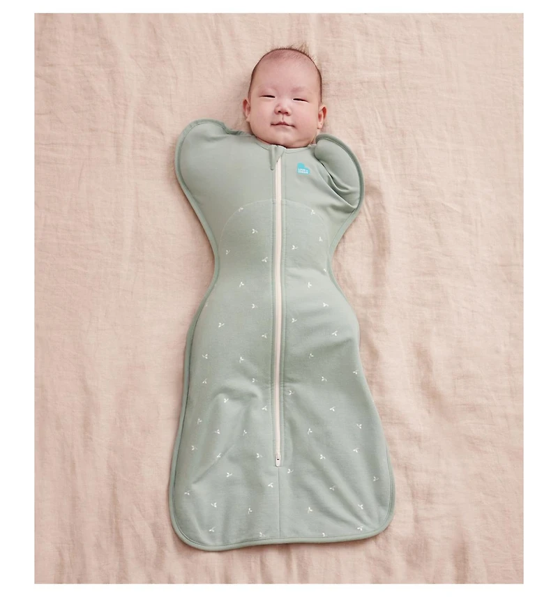 Love To Dream Baby Swaddle Up Sleep Sack - Fleece 1.5 Tog Olive Medium (13-19lbs)