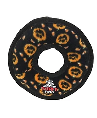 Tuffy Holiday Medium Ring Pumpkin 2 Pack, Durable Plush Squeaky Dog Toy