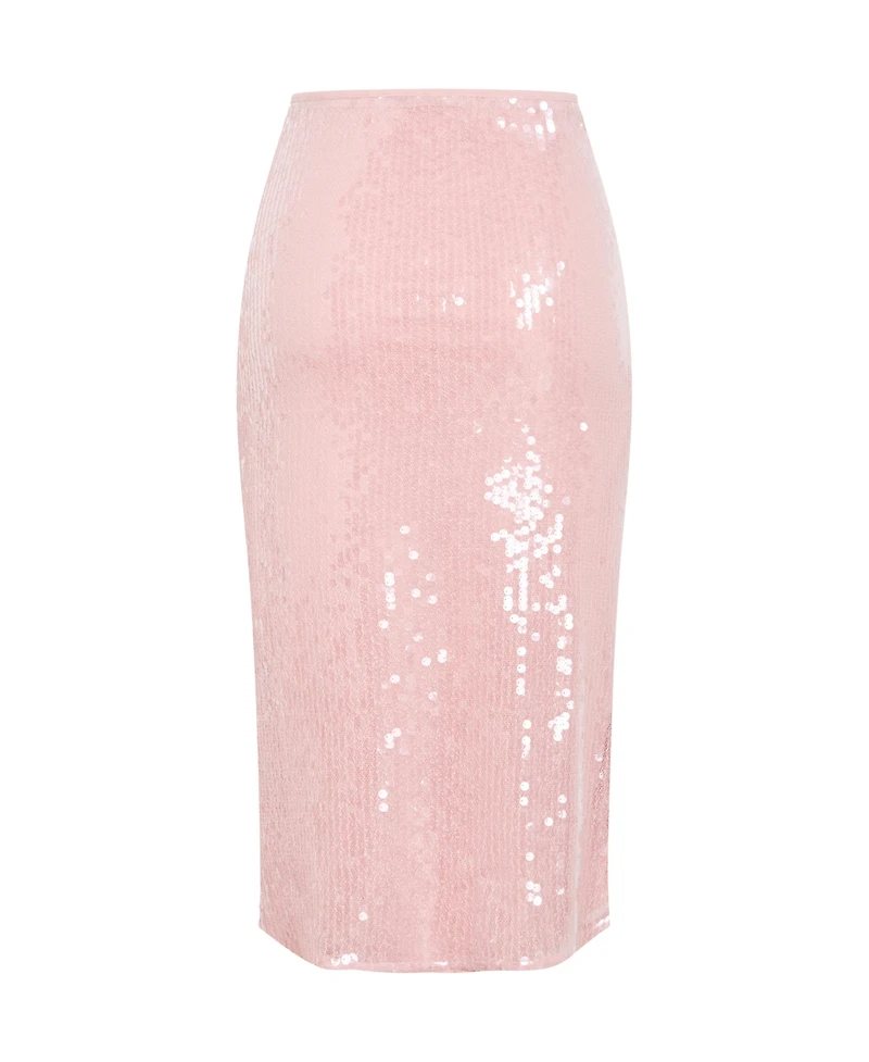 City Chic Women's Sequin Midi Skirt
