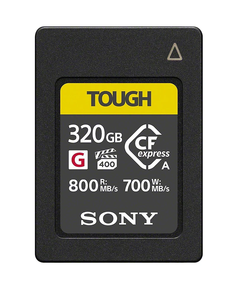 Sony Tough 320GB CFexpress Type-a Memory Card, 2-Pack, Bundle with Usb-c CFexpress Type-a and Sd Uhs-ii Card Reader