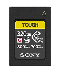 Sony Tough 320GB CFexpress Type-a Memory Card, 2-Pack, Bundle with Usb-c CFexpress Type-a and Sd Uhs-ii Card Reader