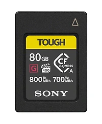 Sony Tough 80GB CFexpress Type-a Memory Card, 2-Pack, Bundle with Usb-c CFexpress Type-a and Sd Uhs-ii Card Reader