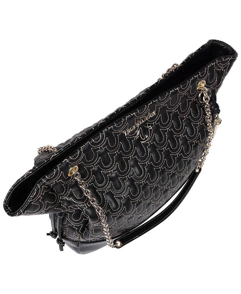 True Religion Cinch Side Soft Logo Tote