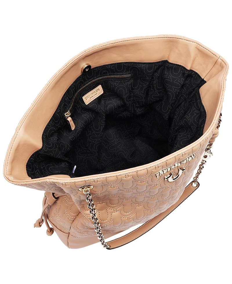 True Religion Cinch Side Soft Logo Tote