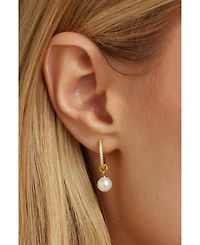 Untamed Petals Perfectly Poised Pearl Hoops
