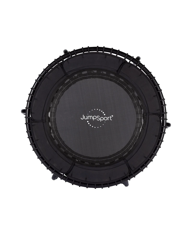 JumpSport 370 Home Gym 39" Heavy Duty Fitness Trampoline with 4-In-1 Dvd, Black