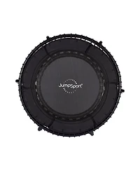 JumpSport 370 Home Gym 39" Heavy Duty Fitness Trampoline with 4-In-1 Dvd, Black
