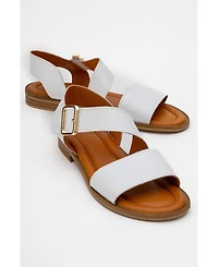 Forever & Always Shoes Majesty Leather Sandal (Women)
