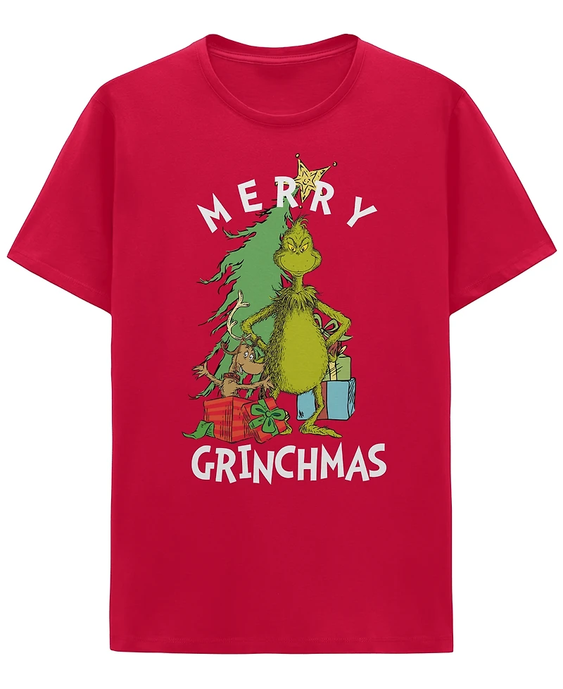 Hybrid Apparel Men's Merry Grinchmas Crewneck T-Shirt