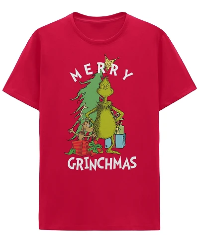 Hybrid Apparel Men's Merry Grinchmas Crewneck T-Shirt