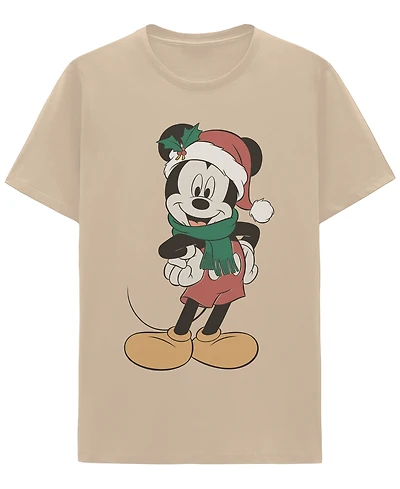 Hybrid Apparel Men's Santa Mickey Crewneck T-Shirt