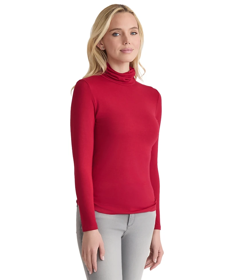 Jones New York Women's Long Sleeve Turtle Neck Top