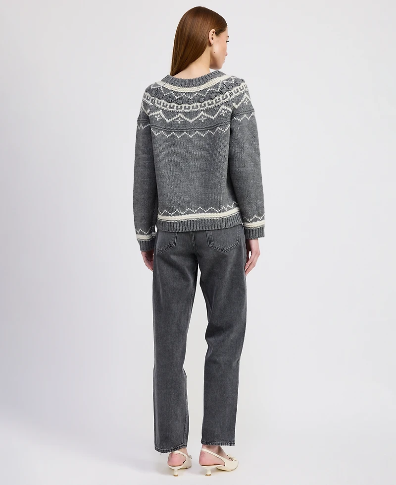 En Saison Women's Esther Crewneck Sweater Jacket