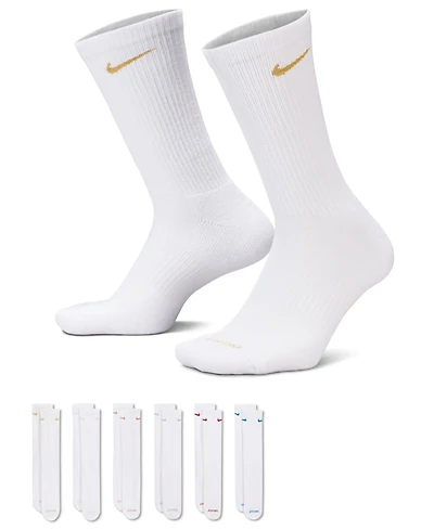 Nike Unisex Everyday Plus Cushioned Training 6-Pairs Crew Socks
