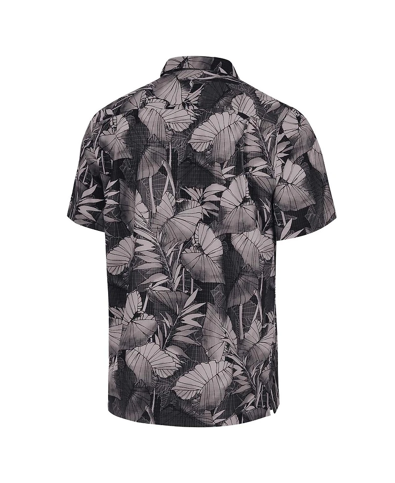 Tommy Bahama Men's Black Tennessee Volunteers Big Tall Coast Nuevo Fronds IslandZone Button-Up Shirt
