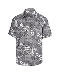 Tommy Bahama Men's Black Oregon Ducks Coconut Point Palmetta IslandZone Camp Button-Up Shirt