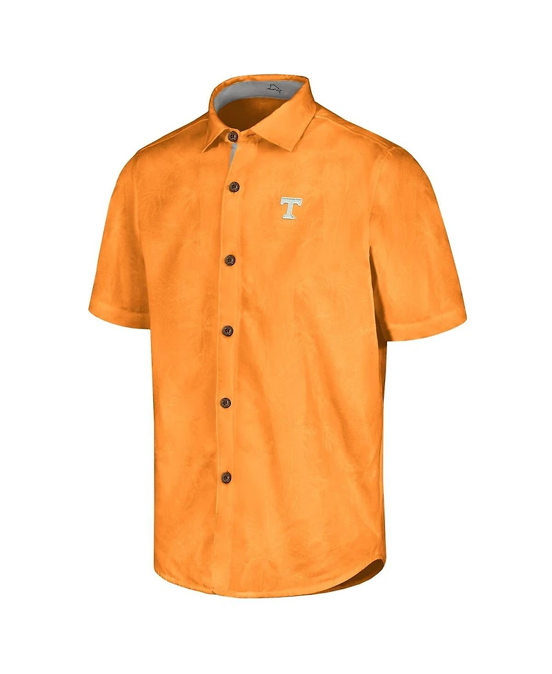 Tommy Bahama Men's Tennessee Orange Volunteers Sport Coconut Point Palm Vista IslandZone Button-Up Shirt