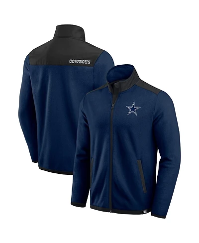 Darius Rucker Collection by Fanatics Men's Navy Dallas Cowboys Colorblock Polar Fleece Full-Zip Jacket