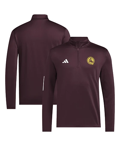 Adidas Men's Maroon Arizona State Sun Devils Strategy Half-Zip Golf Jacket
