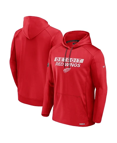 Fanatics Men's Red Detroit Red Wings Pro Rink Fleece Pullover Hoodie