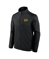 Fanatics Men's Black Chicago Blackhawks Authentic Pro Rink Fleece Full-Zip Jacket