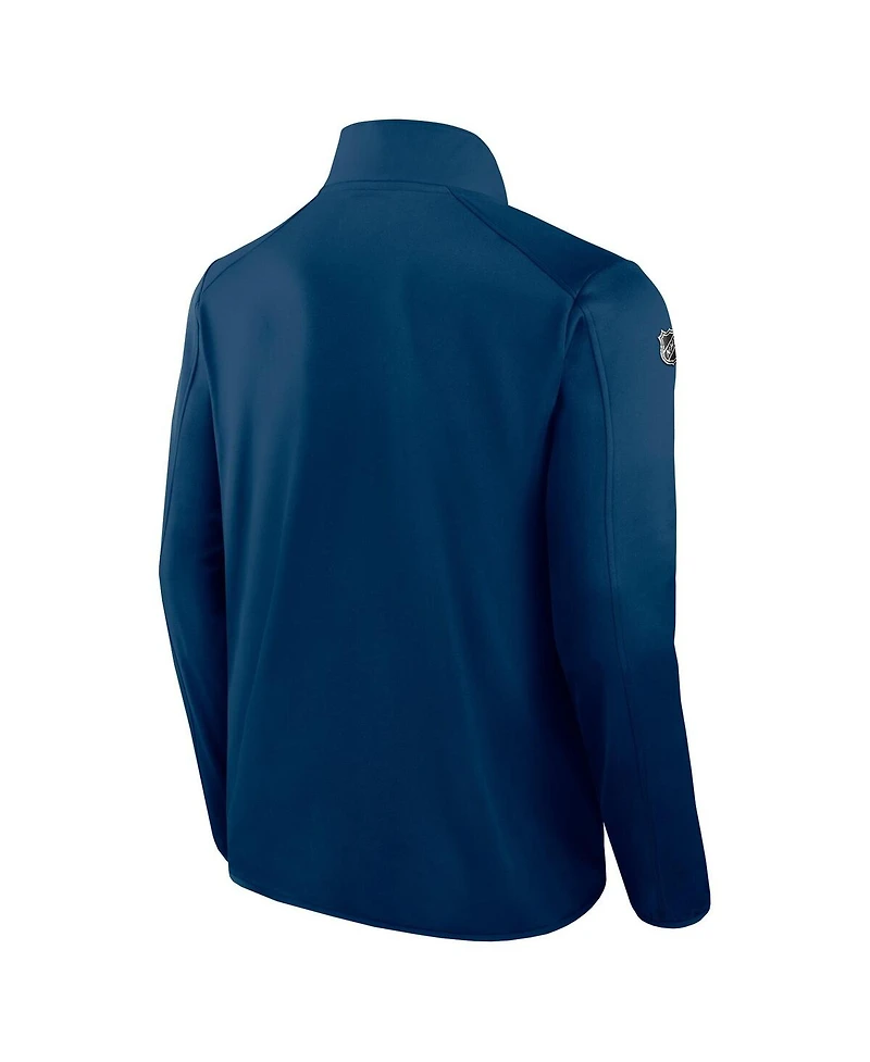 Fanatics Men's Navy Seattle Kraken Authentic Pro Rink Fleece Full-Zip Jacket