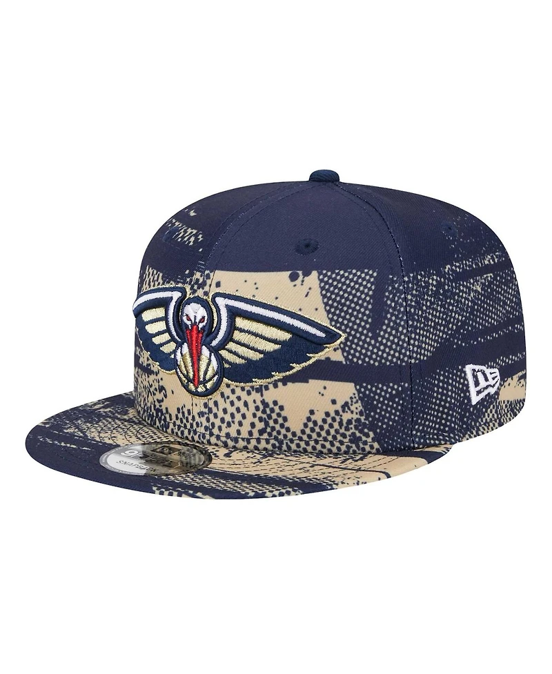 New Era Men's Navy New Orleans Pelicans Tip-Off 9FIFTY Snapback Hat