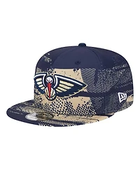 New Era Men's Navy New Orleans Pelicans Tip-Off 9FIFTY Snapback Hat